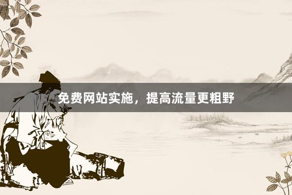 免费网站实施，提高流量更粗野